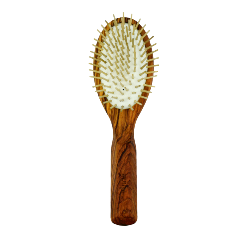 Olive wood spiked brush