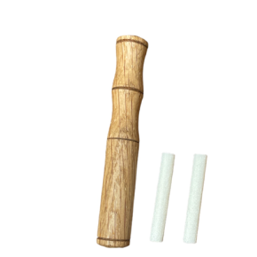 Wooden mouth inhaler