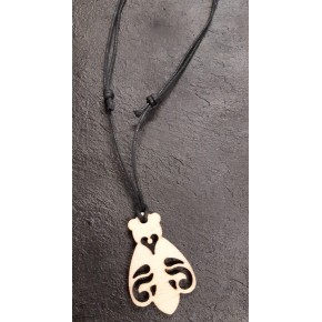 Cicada Shaped Wooden Essential Oil Diffuser Necklace